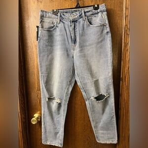 Wild Fable Distressed Light Wash Mom Jeans